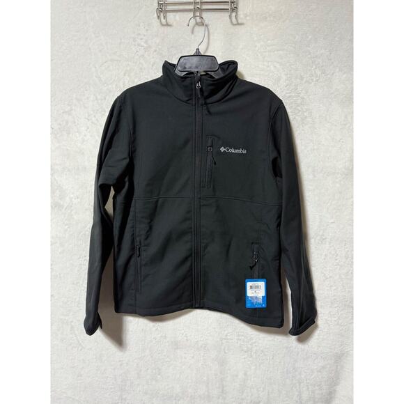 Columbia Black Ascender Softshell Jacket Mens M WM6044-010 *NWT - Picture 1 of 8
